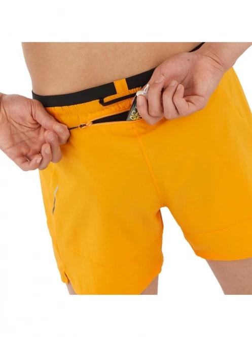 Salomon Cross 5'' Shorts No Lin M férfi sport rövidnadrág narancssárga színben 5