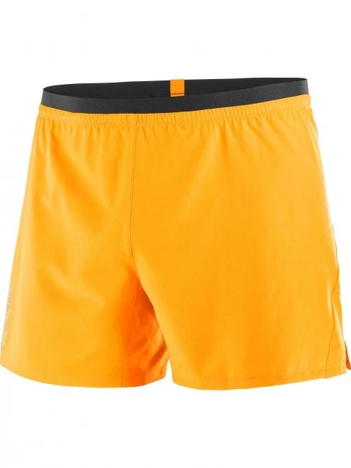 Salomon Cross 5'' Shorts No Lin M férfi sport rövidnadrág narancssárga színben 6