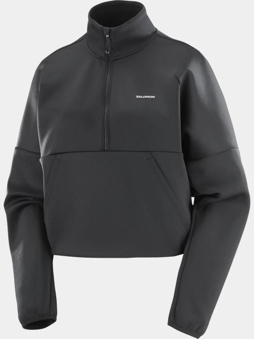 Salomon Shakeout női crop pulóver fekete színben 7