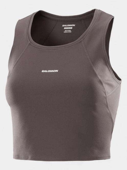 Salomon Shakeout Bliss női tank top barna színben 2