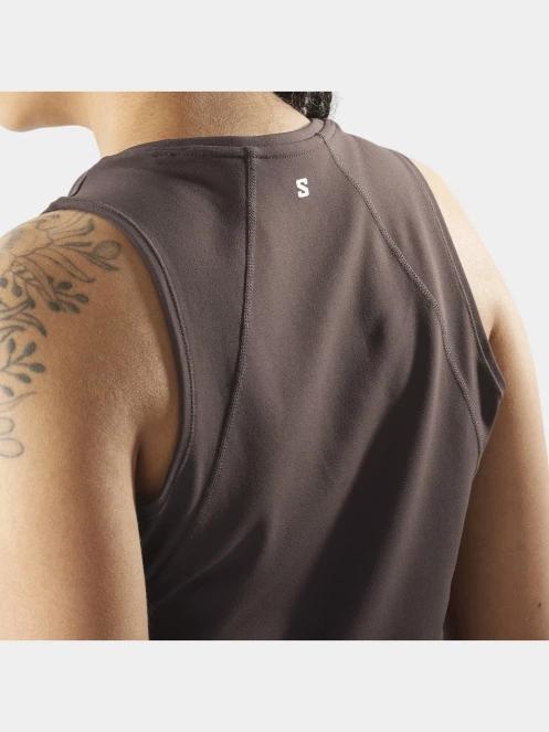 Salomon Shakeout Bliss női tank top barna színben 6