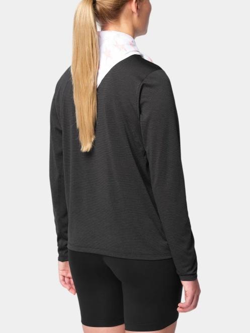 Salomon Shkout Core Ls Tee W női hosszú ujjú sport póló fekete színben 3