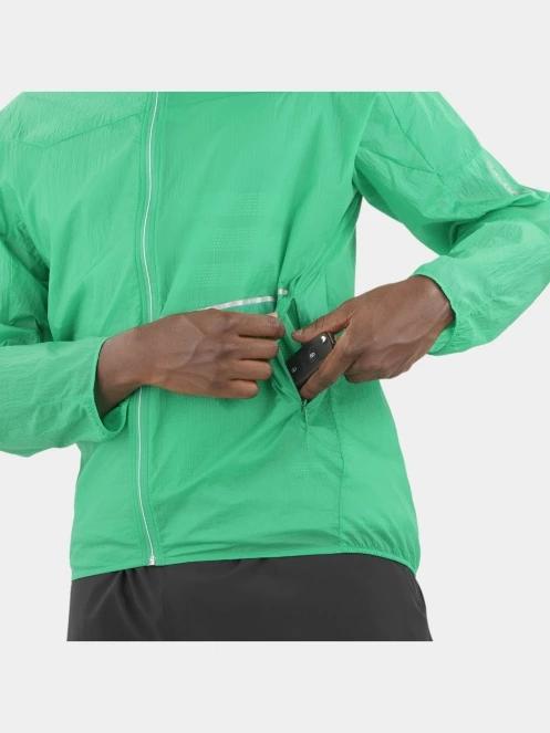 Salomon Sense Aero Wind férfi futódzseki zöld színben 6
