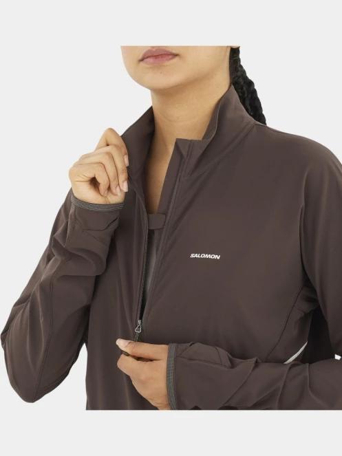 Salomon Sense Aero Hybd Cp Plvr W női hibrid felső barna színben 5