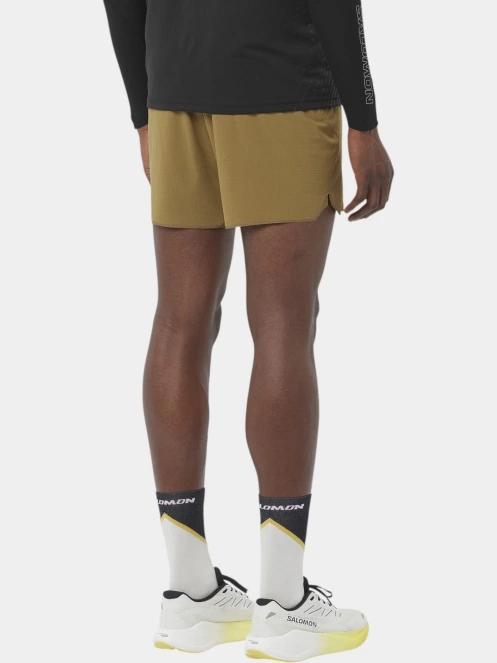 Salomon Sense Aero 5'' Shorts M férfi sport rövidnadrág oliva színben 3