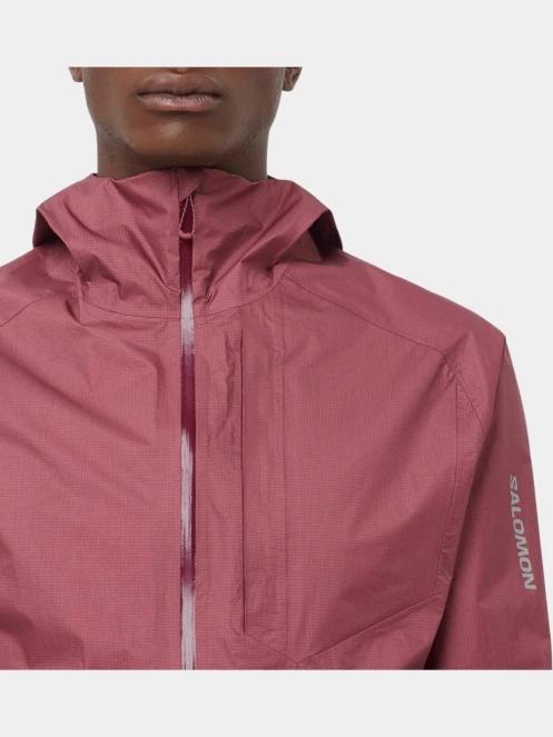 Salomon Bonatti Wp Jacket M férfi futódzseki bordó színben 4