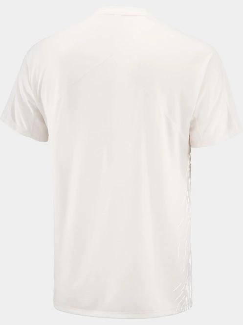 Salomon Sense Aero SS Tee Gfx M férfi rövid ujjú sport póló fehér színben 5