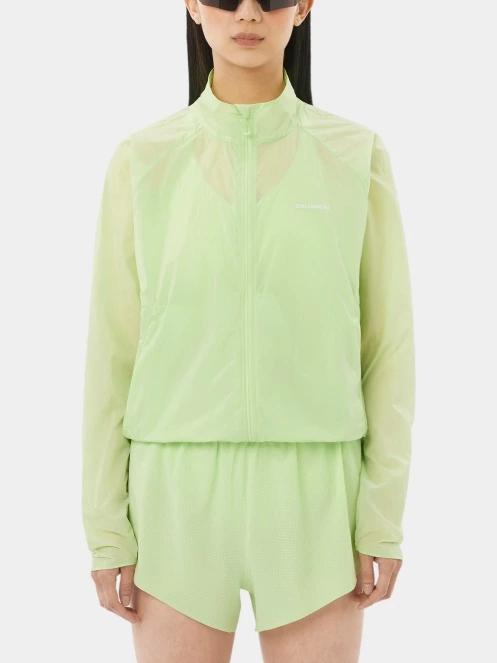 Salomon Shkout Fly Jkt W női futódzseki világoszöld színben 2