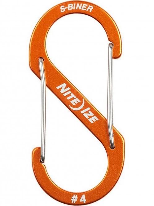Niteize S-Biner® Alumínium S (dupla) Karabiner #4 - Narancsszín karabiner narancssárga színben 2