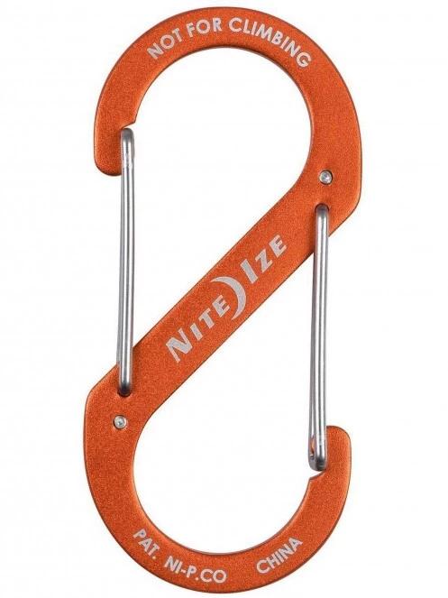 Niteize S-Biner® Alumínium S (dupla) Karabiner #4 - Narancsszín karabiner narancssárga színben 3