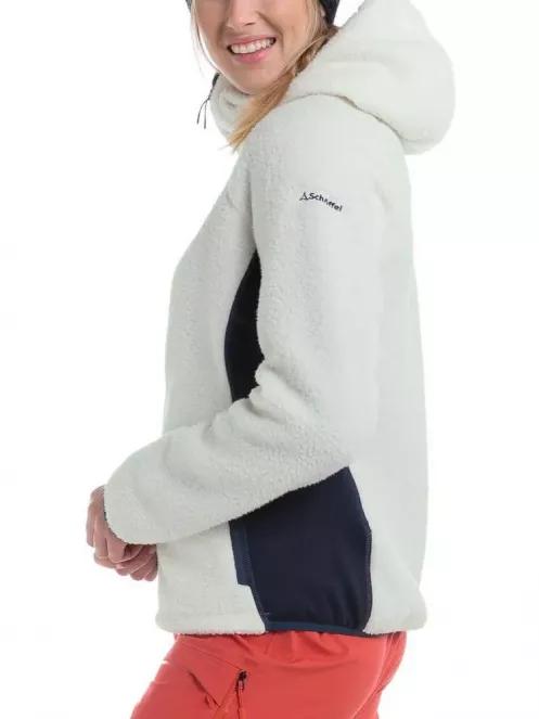 Schöffel Fleece Hoody Trifide L női polár pulóver fehér színben 4