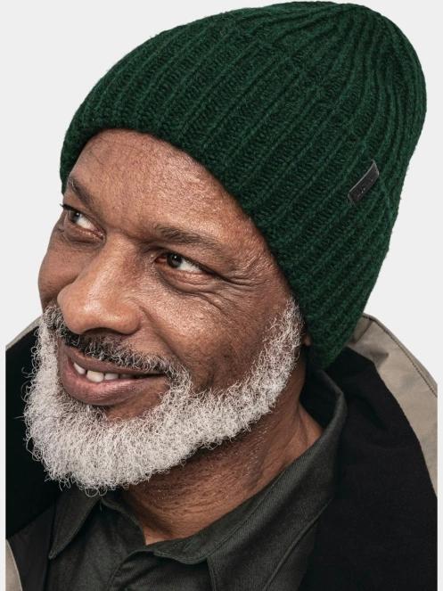 Schöffel Knitted Hat Medford kötött sapka sötétzöld színben 3