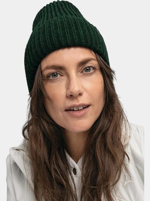 Schöffel Knitted Hat Medford kötött sapka sötétzöld színben 4