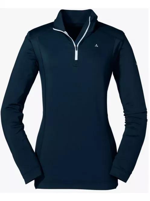 Schöffel Longsleeve Glatthorn L női polár pulóver sötétkék színben 2