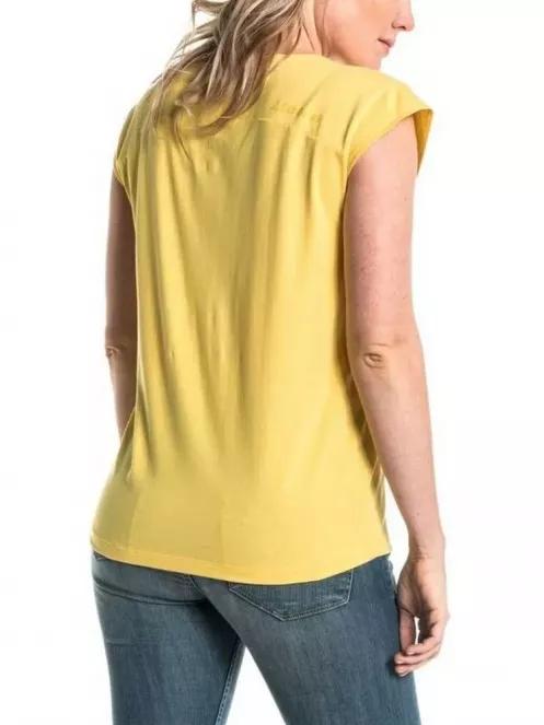 Schöffel T Shirt Silverdale L női rövid ujjú sport póló sárga színben 4
