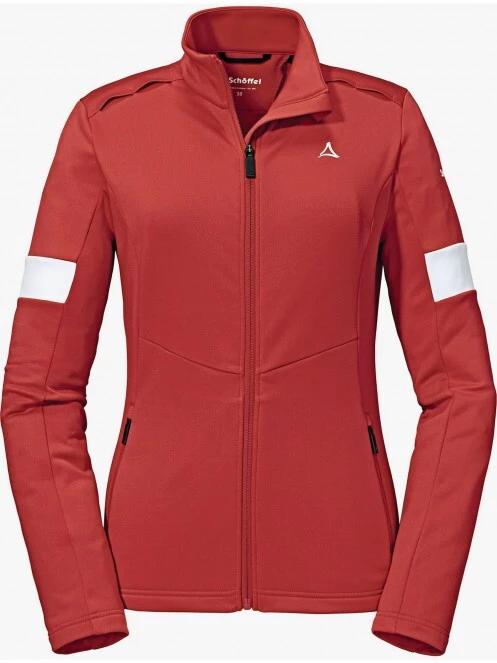 Schöffel Fleece Jacket Grassen L női polár pulóver piros színben 5