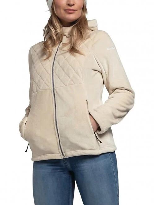 Schöffel Fleece Hoody Stockalp L női kapucnis pulóver fehér színben 2