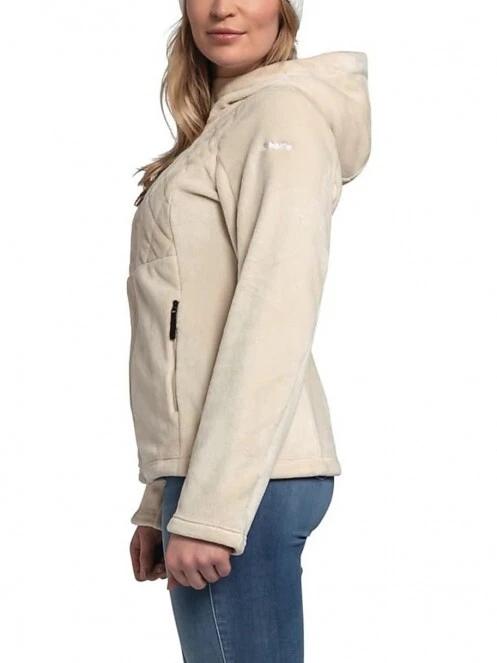 Schöffel Fleece Hoody Stockalp L női kapucnis pulóver fehér színben 3