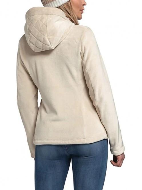 Schöffel Fleece Hoody Stockalp L női kapucnis pulóver fehér színben 4