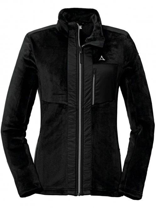Schöffel Fleece JKT Engstenalp L női polár pulóver fekete színben 2