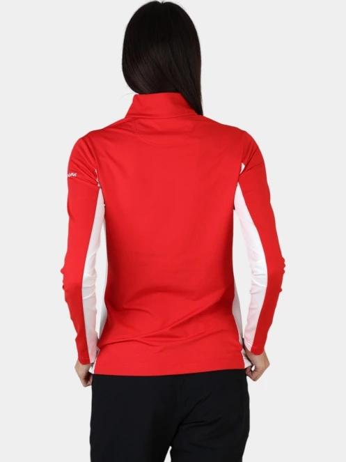 Schöffel Longsleeve Fiss L női polár pulóver piros színben 4