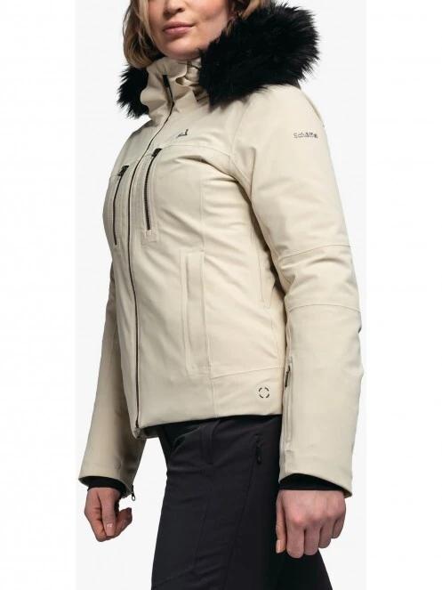 Schöffel Ski Jacket Baracon L női síkabát fehér színben 3