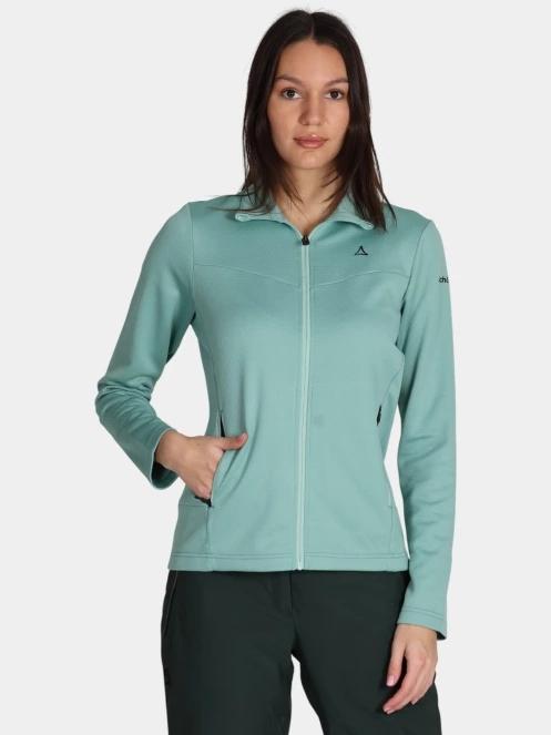 Schöffel Fleece Jk Style Pine WMS női polár pulóver világoszöld színben 2