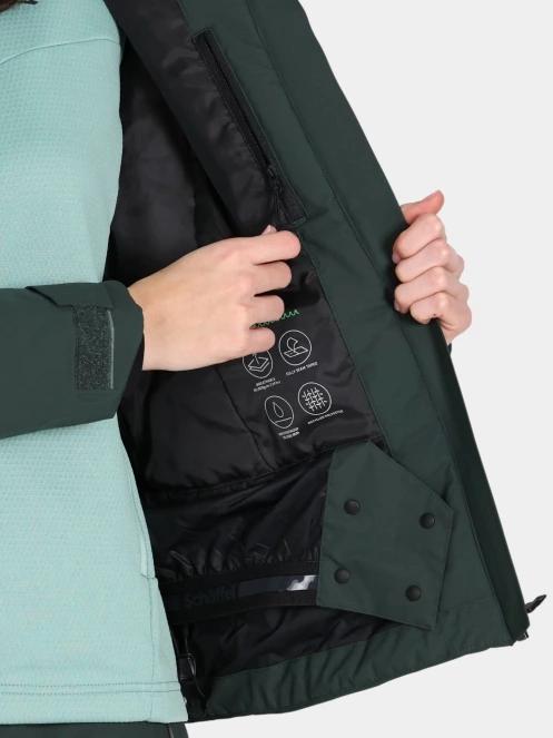 Schöffel Jacket Style Nollen WMS női síkabát sötétzöld színben 9