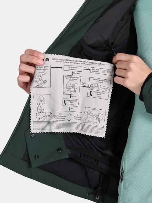 Schöffel Jacket Style Nollen WMS női síkabát sötétzöld színben 10