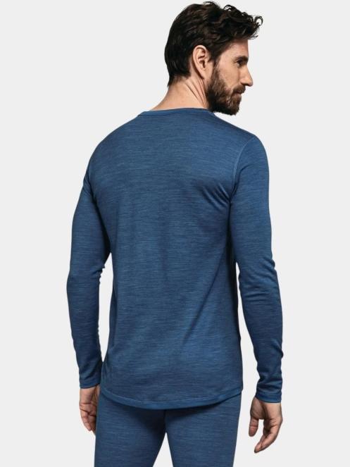 Schöffel Merino Sport Shirt 1/1 Arm M férfi aláöltöző felső kék színben 4
