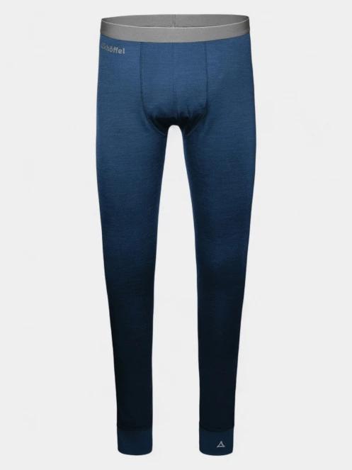 Schöffel Merino Sport Pants long M férfi aláöltöző nadrág kék színben 5