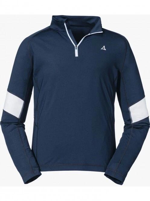 Schöffel Longsleeve Glatthorn M férfi polár pulóver sötétkék színben 5