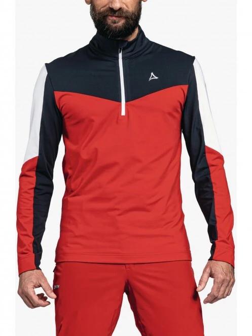 Schöffel Longsleeve Fiss M férfi polár pulóver piros színben 2