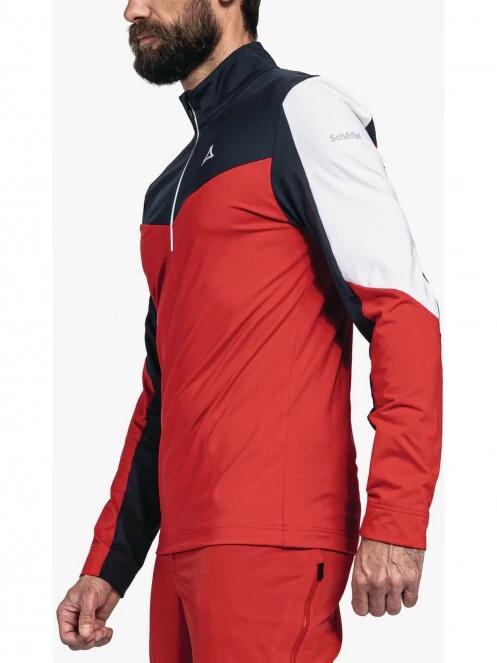 Schöffel Longsleeve Fiss M férfi polár pulóver piros színben 3