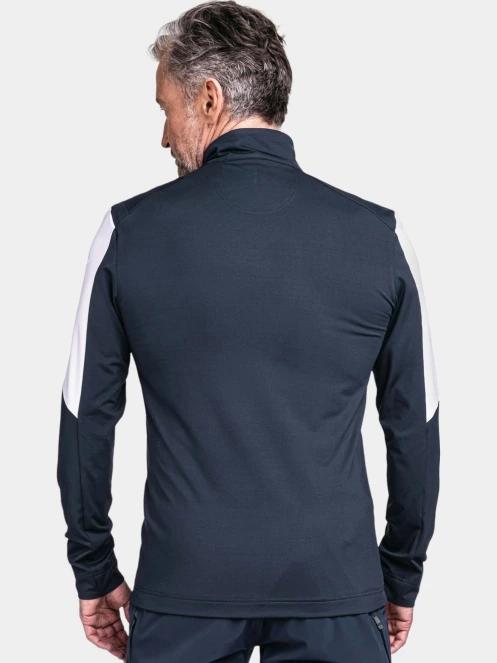 Schöffel Longsleeve Fiss M férfi polár pulóver sötétkék színben 4