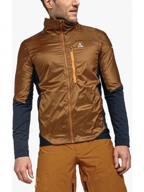 Schöffel Fleece Jacket Rugna M férfi polár pulóver barna színben 2