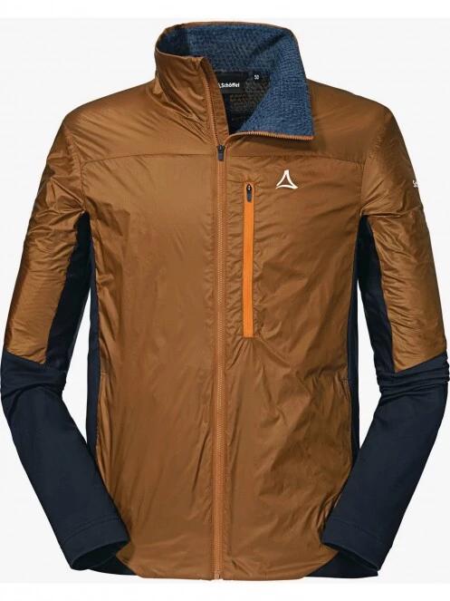 Schöffel Fleece Jacket Rugna M férfi polár pulóver barna színben 5