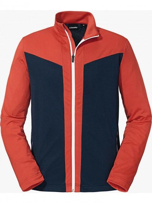 Schöffel Fleece Jacket Reuti M férfi polár pulóver piros színben 6