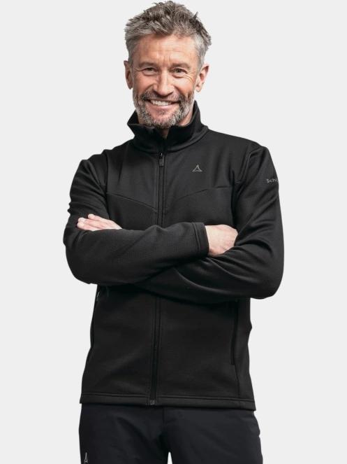 Schöffel Fleece Jk Style Pine MNS férfi polár pulóver fekete színben 2