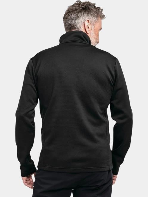 Schöffel Fleece Jk Style Pine MNS férfi polár pulóver fekete színben 4