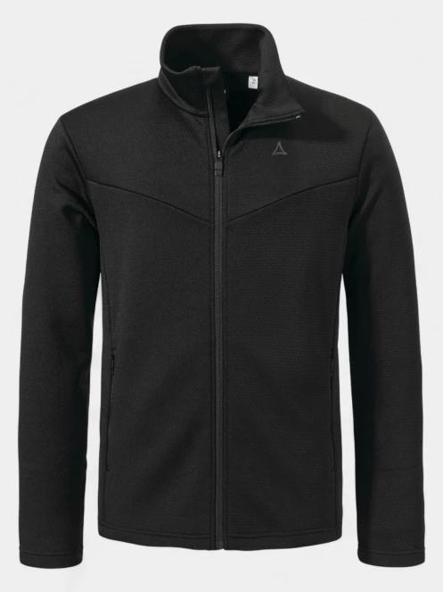 Schöffel Fleece Jk Style Pine MNS férfi polár pulóver fekete színben 5