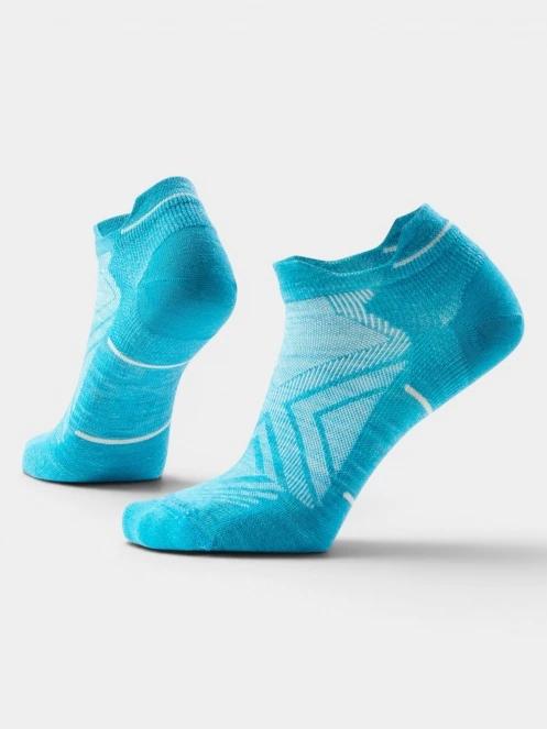 Smartwool Women's Run Zero Cushion Low Ankle Socks Run női sportzokni világoskék színben 2