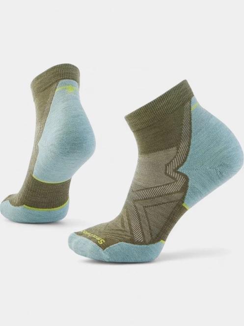 Smartwool Women's Run Targeted Cushion Ankle Socks női sportzokni oliva színben 2