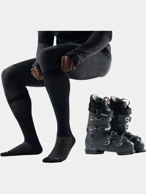 Smartwool Ski Zero Cushion OTC Socks férfi sízokni fekete színben 3