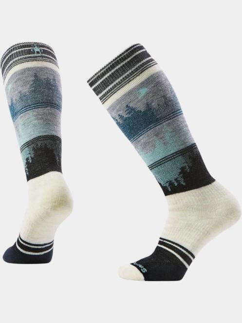 Smartwool Women's Snowboard Full Cushion Twilight Vista OTC Socks női sízokni homok színben 2