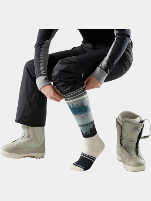Smartwool Women's Snowboard Full Cushion Twilight Vista OTC Socks női sízokni homok színben 3