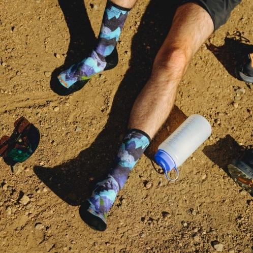 Smartwool Trail Run Targeted Cushion Summit Sector sportzokni kék színben 4
