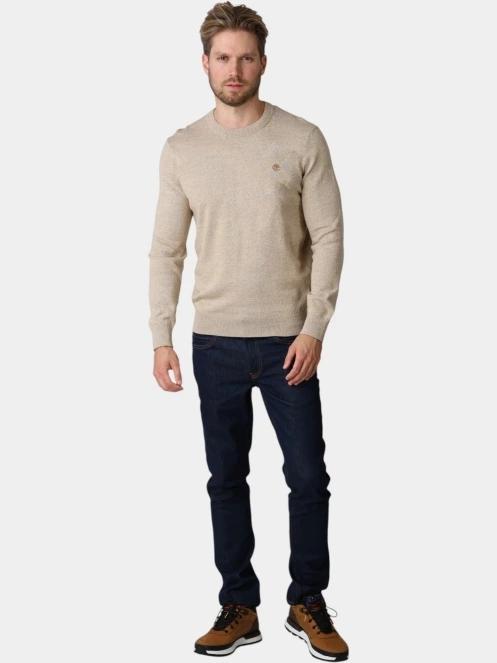 Timberland Williams River Cotton Crew Neck Sweate férfi kötött pulóver szürke színben 5