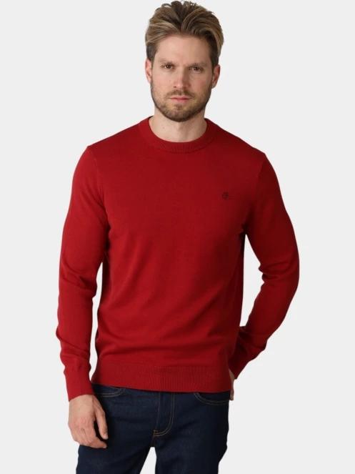 Timberland Williams River Cotton Crew Neck Sweate férfi kötött pulóver bordó színben 2