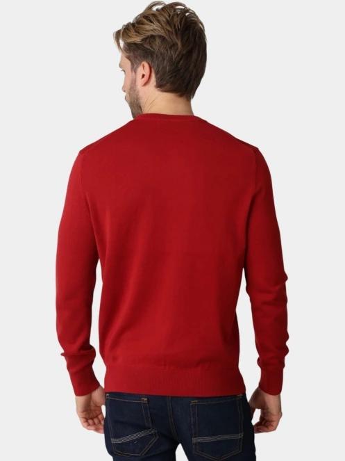 Timberland Williams River Cotton Crew Neck Sweate férfi kötött pulóver bordó színben 4